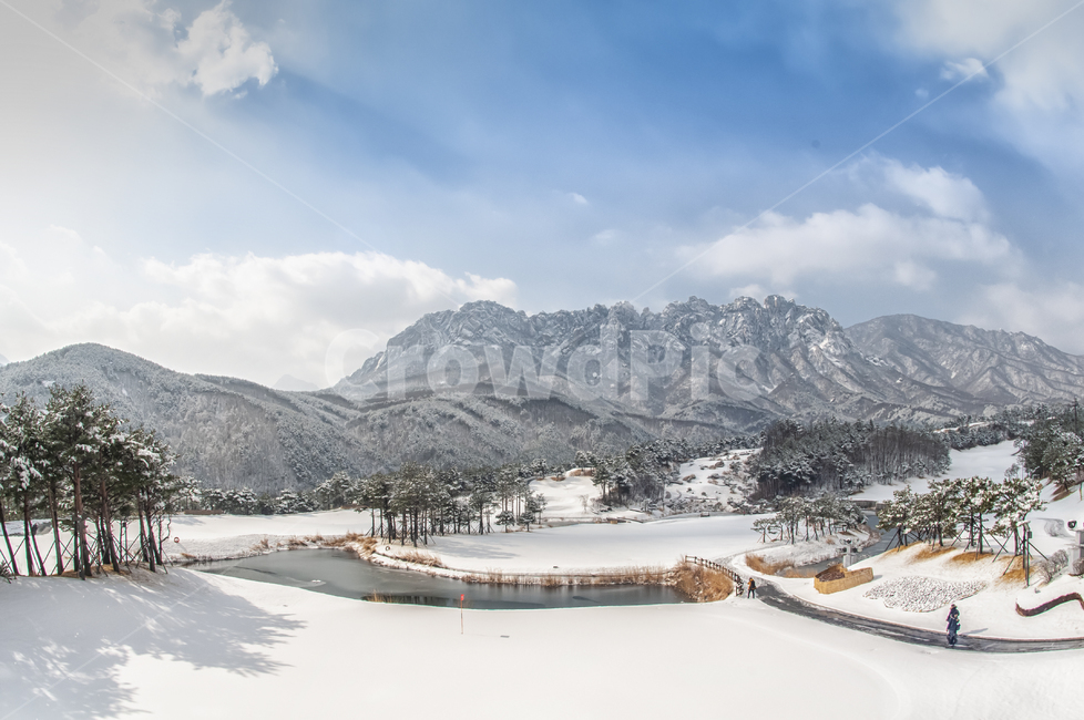 설악산,울산바위,골프장,델피노cc,설경,흰눈,겨울,계절,winter,season,자연,풍경,nature,landscape