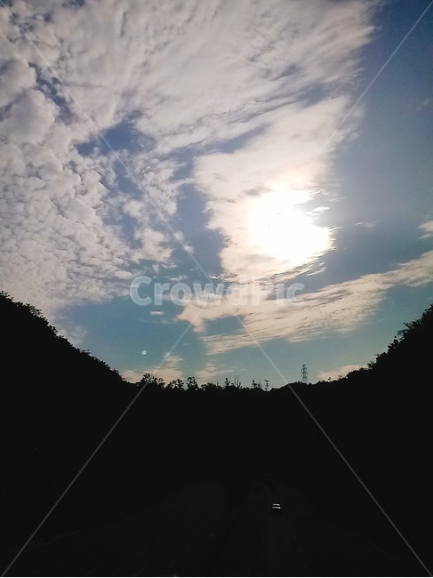 구름,해,하늘,자연,푸름