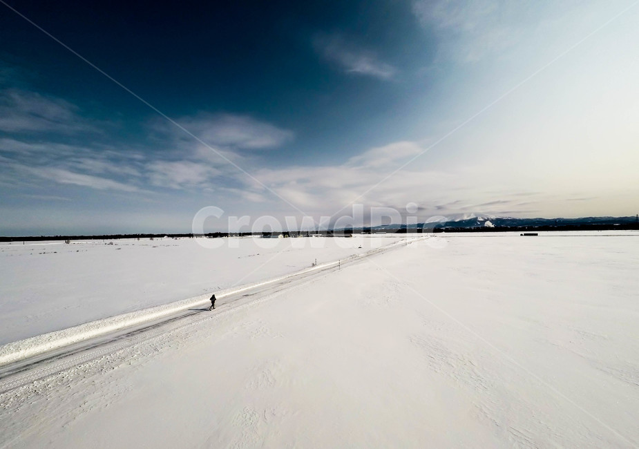 하늘,눈,평원,설경,일본,겨울,계절,winter,season,자연,풍경,nature,landscape,outdoors,옥외