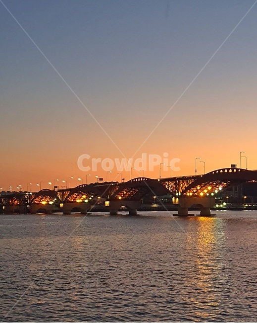 석양,노을,저녁,해질녘,sunset,evening,한강,river,다리,bridge,성산대교,water,물,nature,자연,야경,밤,풍경,nightscape,night,landscape