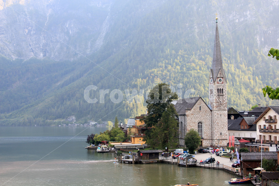 유럽,오스트리아,할슈타트,hallstatt,짤츠캄머굿,호수마을,풍경,외국마을,호수,도시,풍경,city,landscape,해외,외국,세계,foreign,oversea,world,세계도시풍경,해외도시풍경,외국도시풍경,world cityscape,steeple,뾰족한 탑,building,건물,architecture,건축물,tower,탑,spire,첨탑,water,물