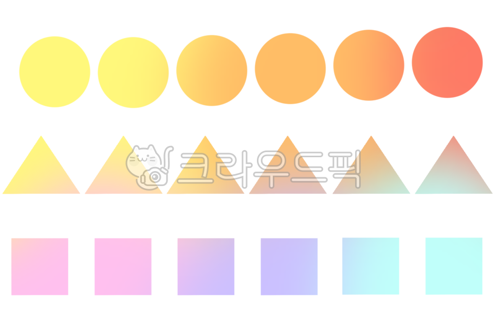 동그라미, 세모, 네모, 스티커, 스템프, 사진,이미지,일러스트,캘리그라피 - dbecho작가
