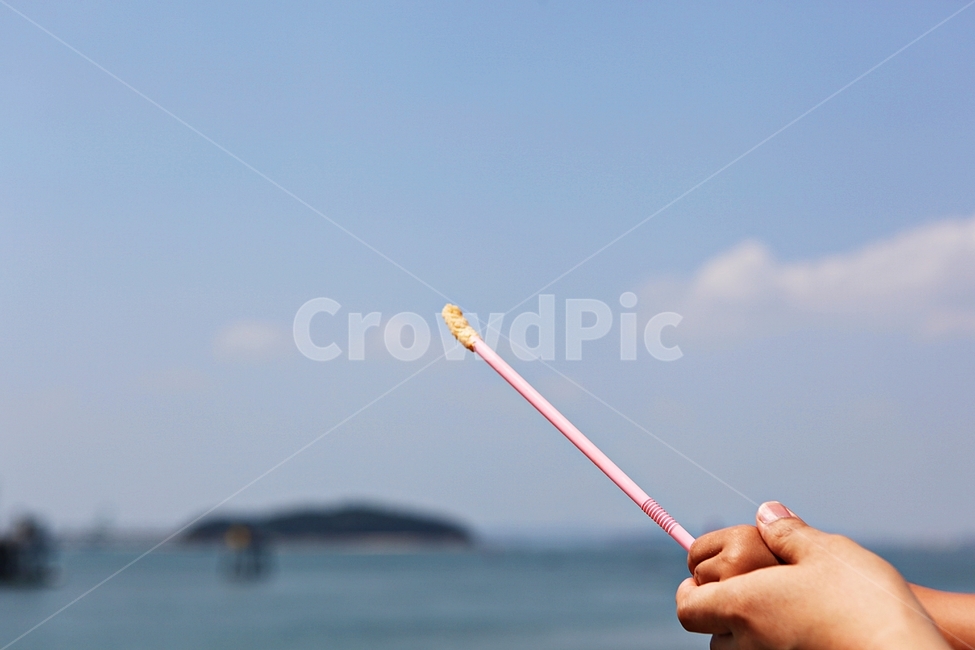 새우깡,손,어린이,어린이손,하늘