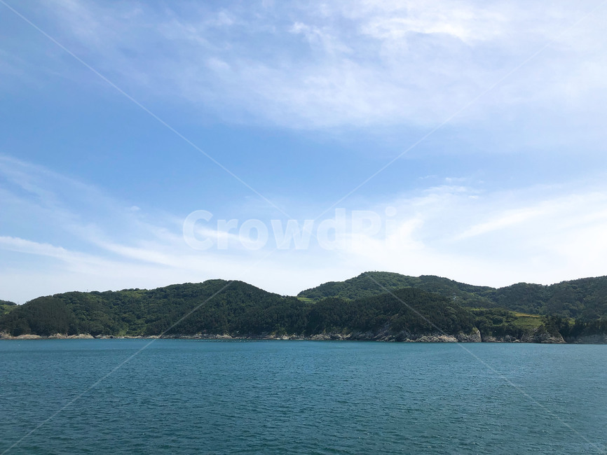 섬,바다,풍경,하늘,구름,배경