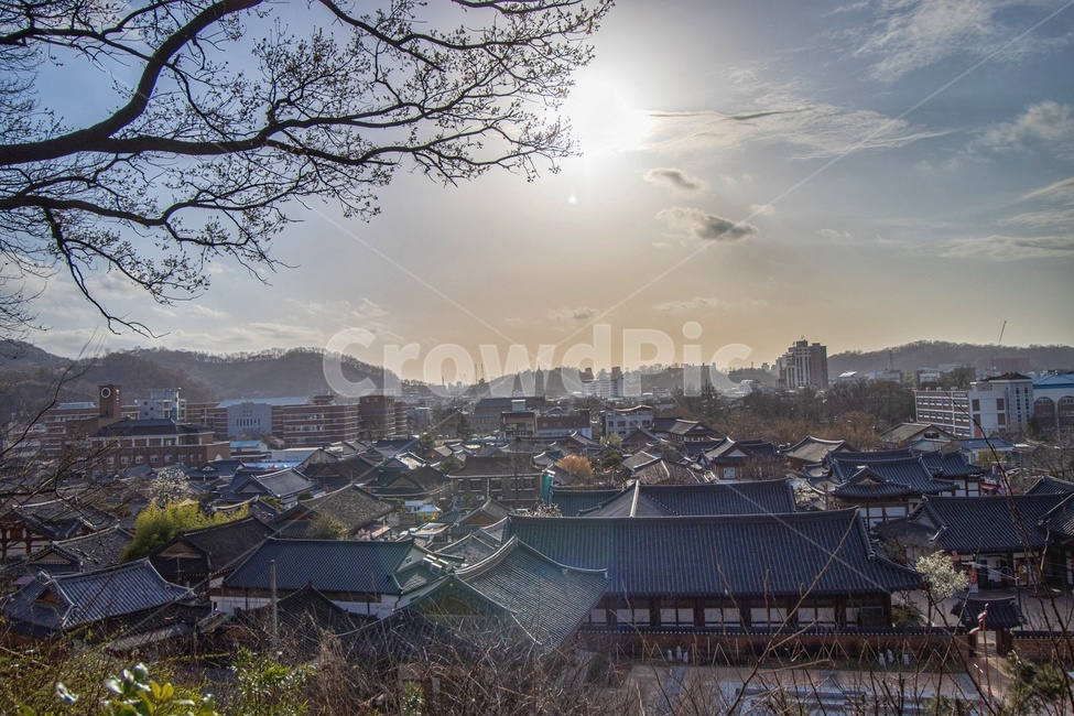 outdoors,풍경,scenery,building,건물,town,urban,어반,metropolis,중심지,전주,한옥마을,오목대,전망