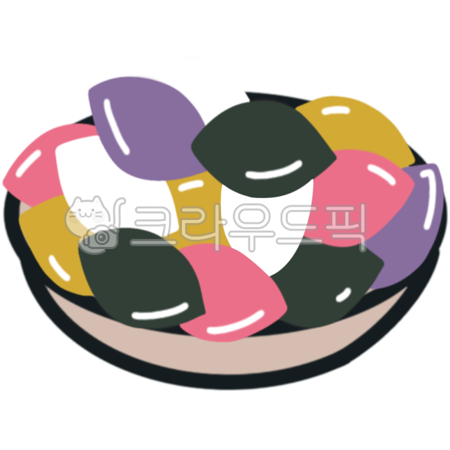 그릇,접시,그릇일러스트,접시도안,접시일러스트,송편,떡,송편일러스트