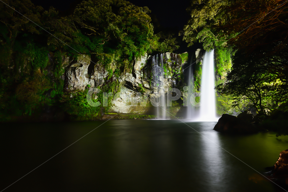 폭포,sky,night,야경,호수,자연,풍경,nature,landscape,water,물,river,강,outdoors,옥외,waterfall