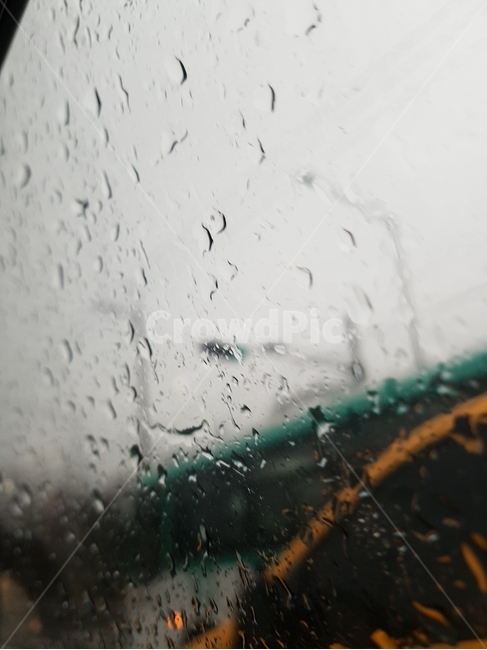 창문,차량,이슬,비,하늘