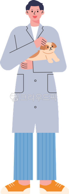 cute,simple,simple,illustration,puppy,dog,animal,pet,animal hospital,hospital,treatment,injured,companion dog,vet,hug,shih tzu,stroke,standing,front