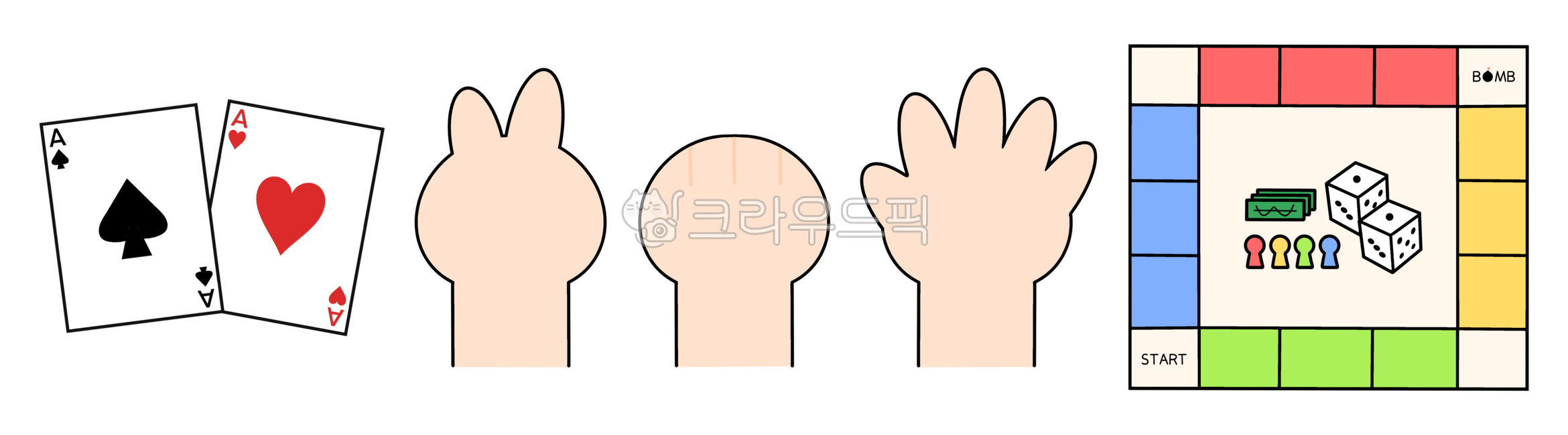 Game,card,poker,rock-paper-scissors,board game,rock,paper,scissors,fist,trump,ace,spade,magic,black,red,heart,ace-spade,a-heart,one-card,set,hand,V,play,entertainment,mukjjippa,gesture,motion,victory,action,board,dice,drawin