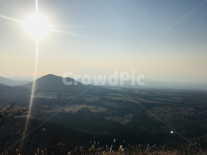빛,오름,언덕,제주도오름,산