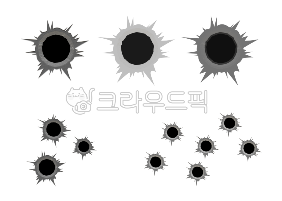 총알자국, 자국, png, 탄흔, 질감, 사진,이미지,일러스트,캘리그라피 - PickClick작가