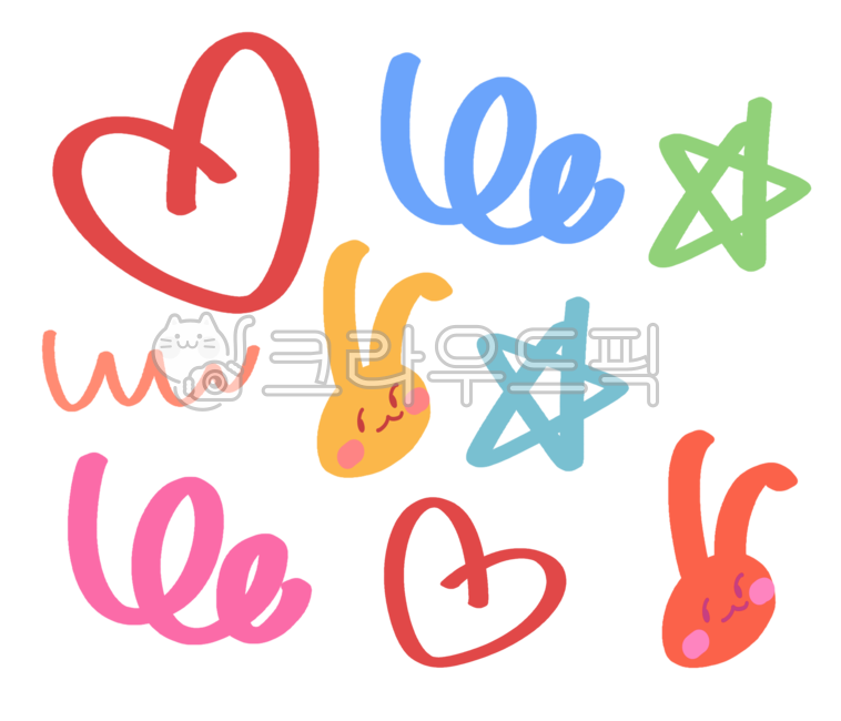 낙서,손그림,굿노트,굿노트스티커,스티커,낙서스티커,스티커png,png,굿노트png,토끼,손그림스티커