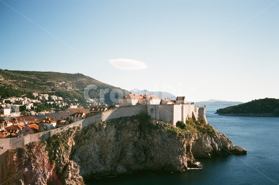 rampart,roof,Cliff,ocean,Eastern Europe,island,Dubrovnik,Orange,Croatia