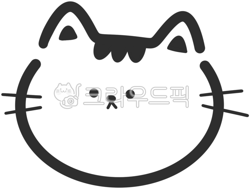 고양이,귀여운고양이,무표정고양이,고양이얼굴,반려동물,반려고양이,새끼고양이,캣,동물,고양이일러스트,고양이손그림,고양이의날,아기고양이,심플한고양이,반려묘