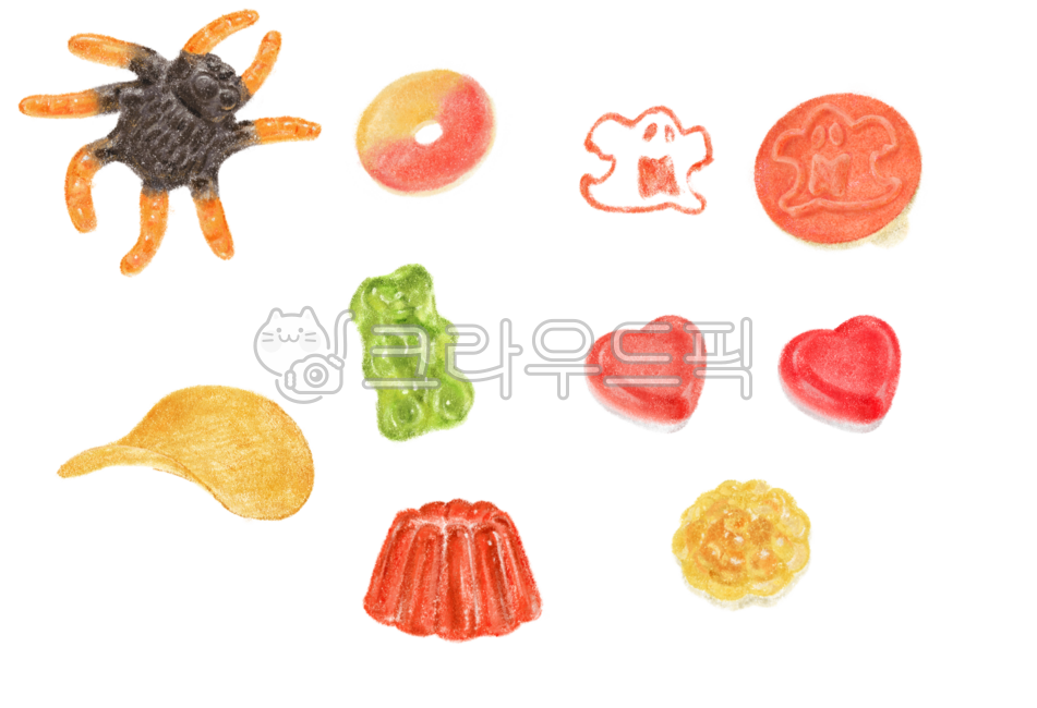 Haribo,jelly image,jelly,snack,prinkles,snack illustration,jelly illustration,heart,spider,pudding,stamped candy,candy,candy illustration,jelly,candy,haribo,cute,jelly icon,sweet,sweety,cute illustration,cute,colorful,color,pastel,