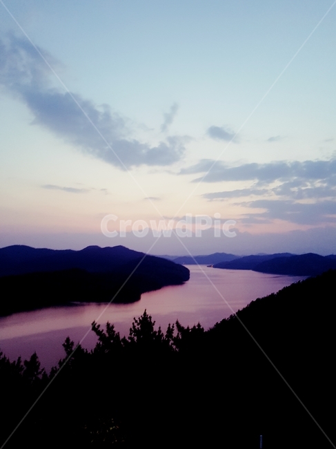 자연,nature,전경,남강,구름,풍경,해질녘,진주시