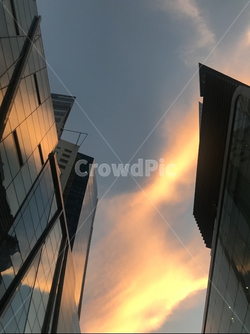 하늘,석양,저녁,구름,풍경,경이로움,건축물,건물외관,exterior,building,structure,architecture,construction