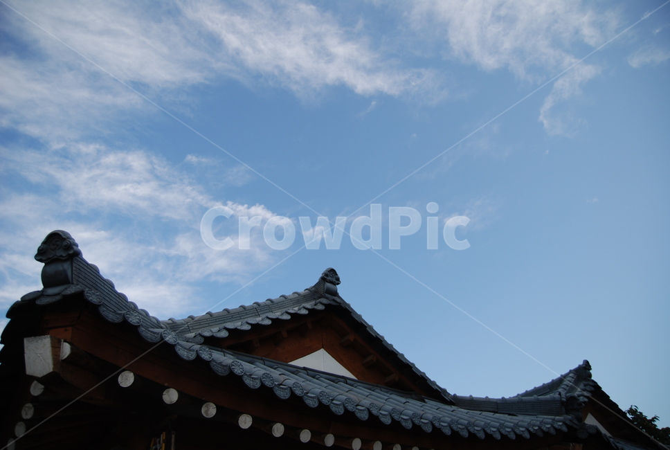 하늘,한옥,구름,자연,전주,한국전통,한국문화,korean traditional,korean culture