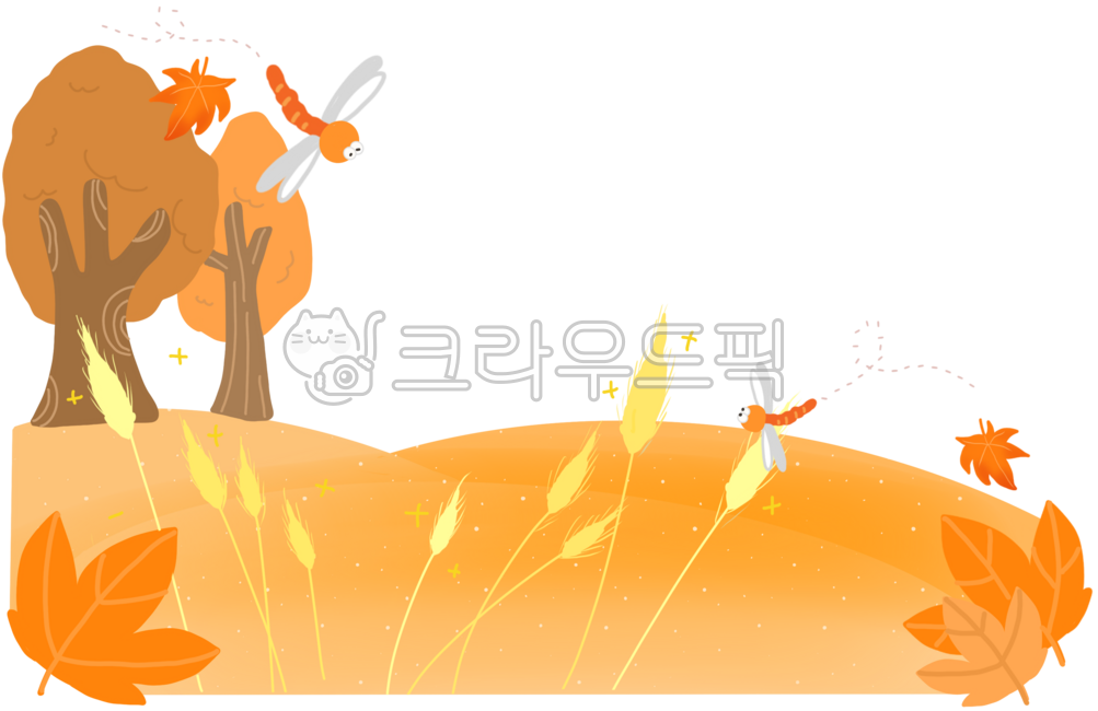 Autumn,scarecrow,autumn background,field,autumn field,nature,harvest,farmer,dragonfly,rice,maple leaves,fallen leaves