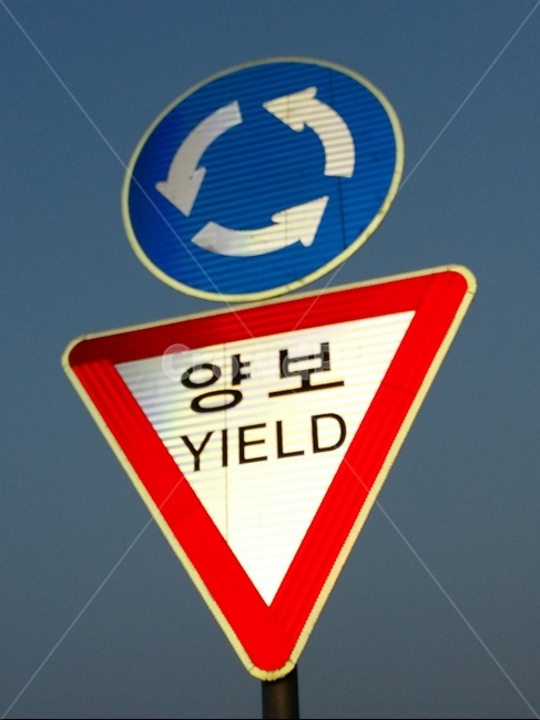 표지판,교차로,회전,yield,양보