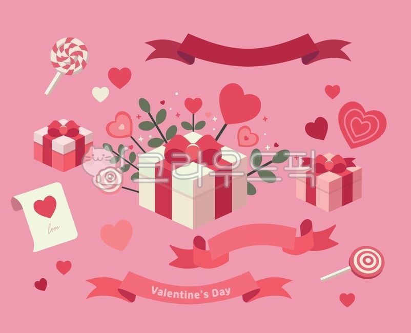 발렌타인데이,기념일,사랑,러브,선물,선물상자,생일선물,발렌타인선물,롤리팝,러브레터,하트,리본상자,발렌타인데이일러스트,고백,연인