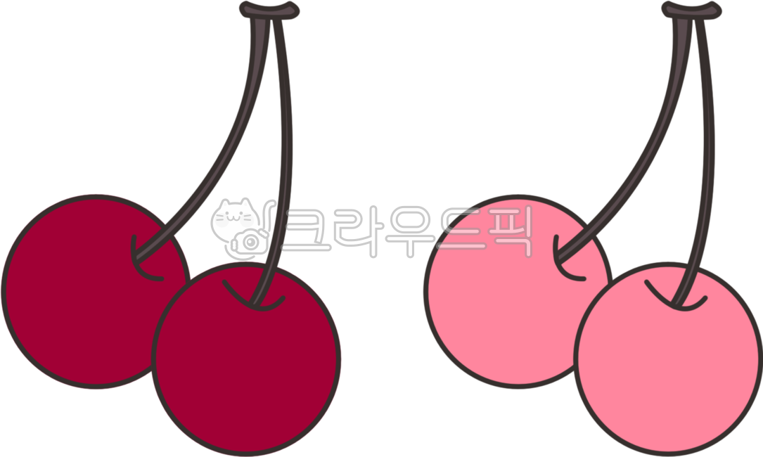 cherry,fruit illustration,hand drawing,fruit,pink cherry,hand drawn cherry,Charlie,drawing,illust,Cherry illustration