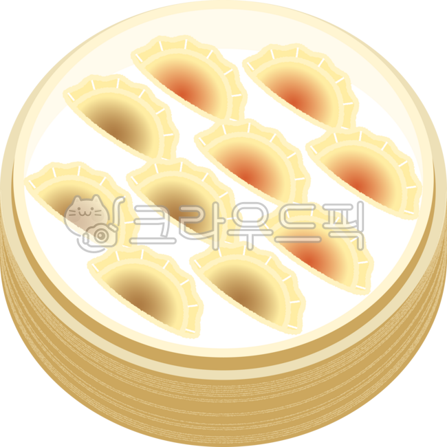 만두,김치만두,고기만두,군만두,야끼만두,길거리음식,분식,음식,손만두,만두그림,만두일러스트,찐만두,딤섬,찜기,만두한판,만두찜기,반반만두