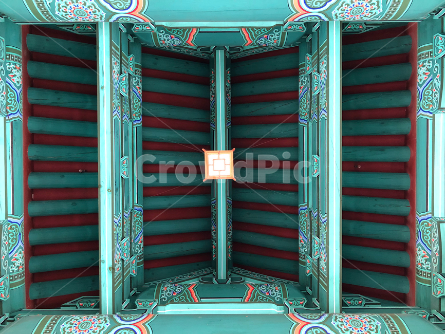 단청,화려,한옥,경주,월영교,초록,화려함
