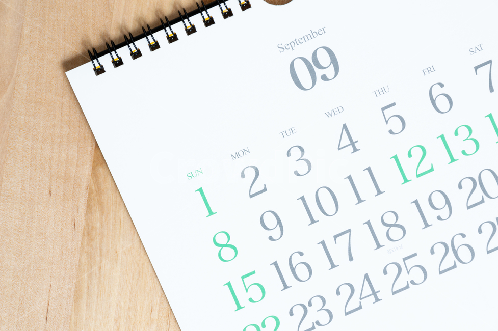 9월,2019,달력,탁상달력,실내,실내촬영,오브젝트,월,일,날짜,시간