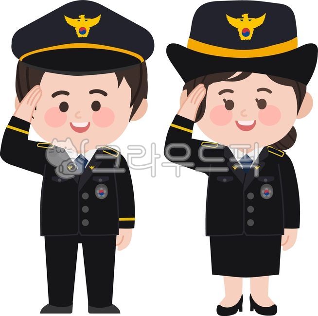 Police officer,sheriff,salute,occupation,illustration,character,person,daycare center,kindergarten,civil servant,cut image,graphic,police,illustration,vector,kindness,experience activity,cute,vocational class,police hat,police image,K