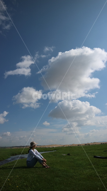 구름,자연,하늘,sky,몽골,초원,소,동물,여행,휴가,traveling,vacation,trip