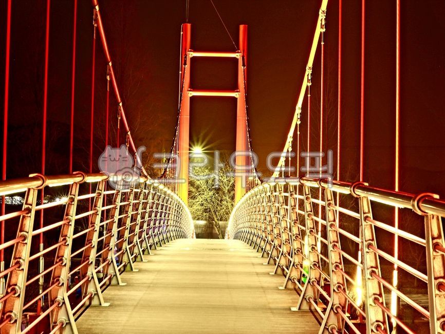 night view,curiosity,night,thrill,lighting,pier,light,railing,suspension bridge,bridge,park