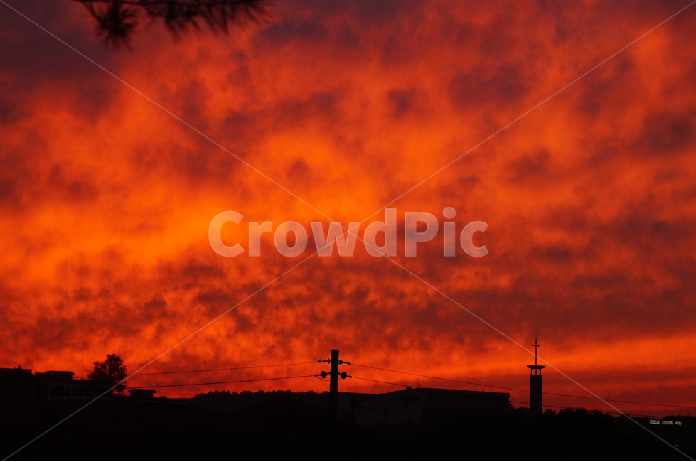 자연,nature,석양,하늘,sky,빨간색,붉은하늘,붉은노을,들판,outdoor,들,자연,풍경,nature,landscape,outdoors,옥외,dusk,황혼,red sky,붉은 하늘,sunset,일몰,dawn,새벽