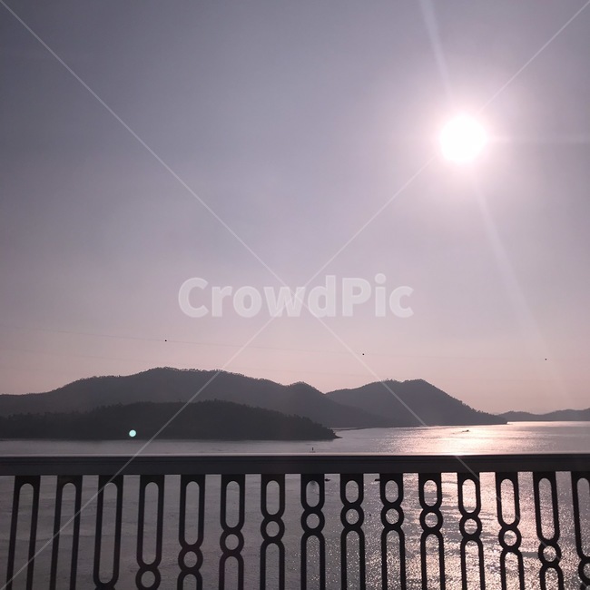 노을,바다,다리,대교,은암대교,하늘,분홍하늘,예쁜날