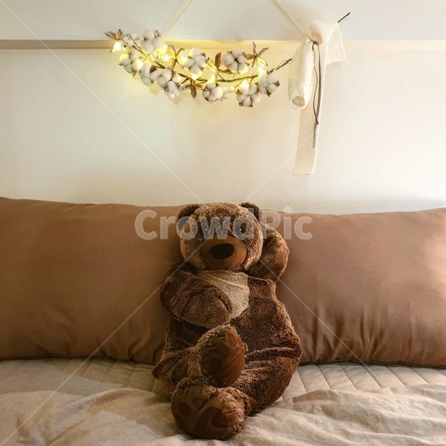 인테리어,곰인형,침실,분위기,연출