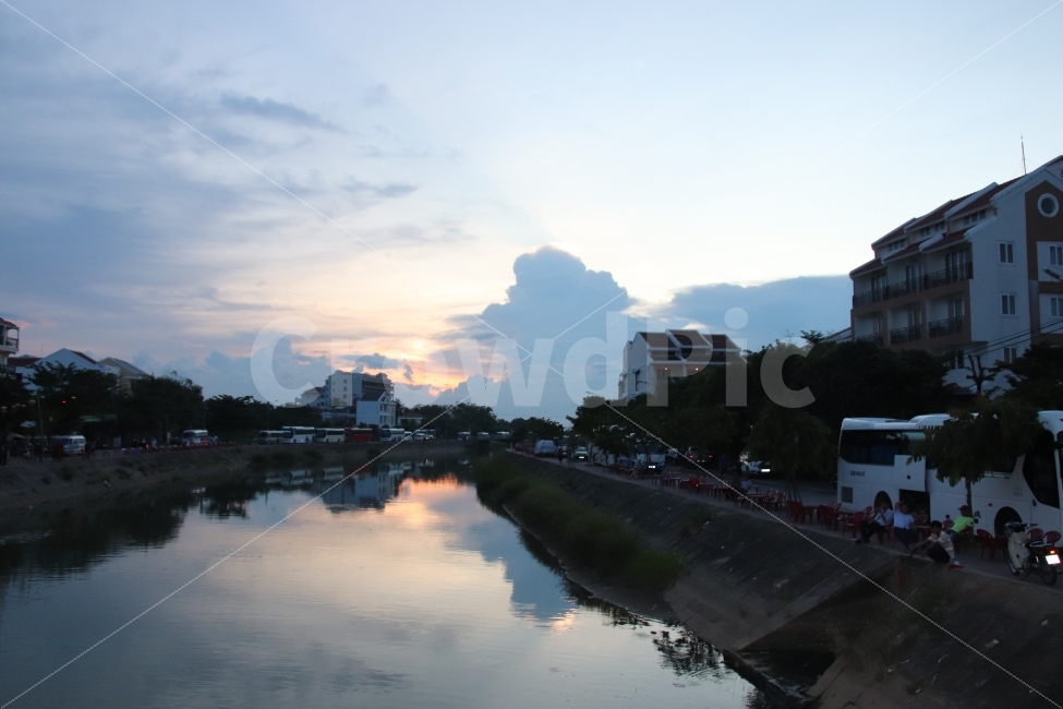 강,햇살,구름,하늘,베트남,도시,풍경,city,landscape,해외,외국,세계,foreign,oversea,world,water,물,outdoors,옥외