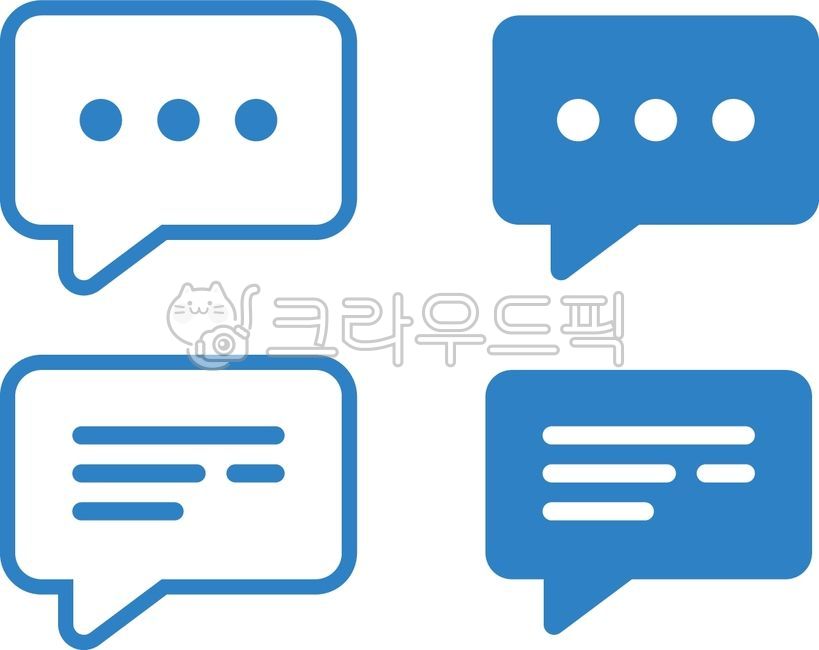 댓글, 답글, 코멘트, comment, 아이콘, 사진,이미지,일러스트,캘리그라피 - 저티장작가