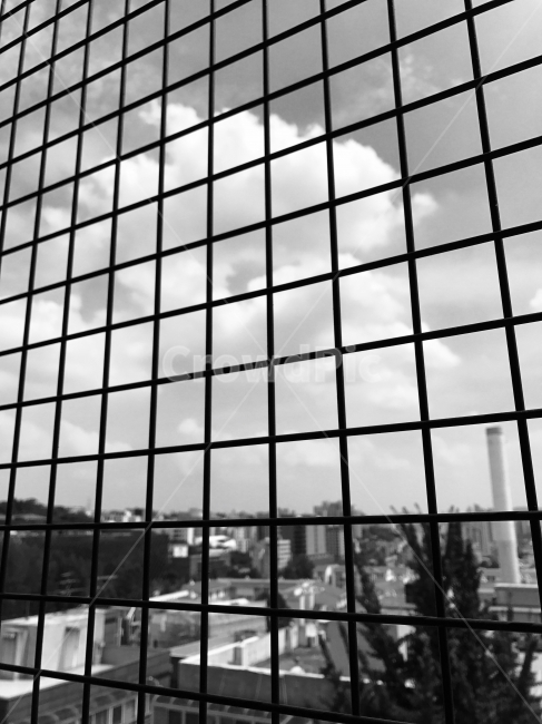 흑백,철조망,여름,이태원,구름,도시,풍경,city,landscape,흑백,모노톤,monochrome,black and white