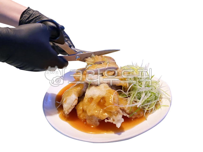 탕수육, 대파, 쿼바로우, 대파쿼바로우, png, 사진,이미지,일러스트,캘리그라피 - 나비처럼작가