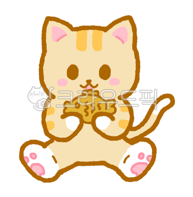 winter snack,character,snack,cat,fish bread,winter,illustration