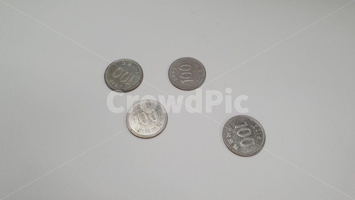 100원,동전들,동전,400원,돈,coin