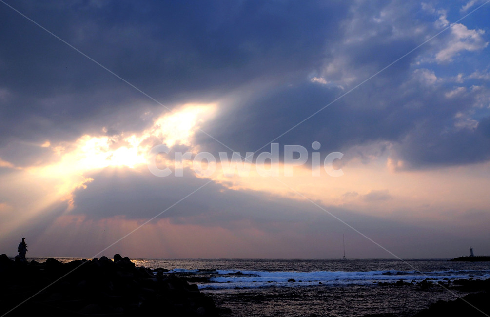 모슬포,제주도,제주,제주여행,해질녘,천지창조,바다,구름,자연,풍경,nature,landscape,architecture,건축물,building,건물,light,빛,flare,플레어,tower,탑