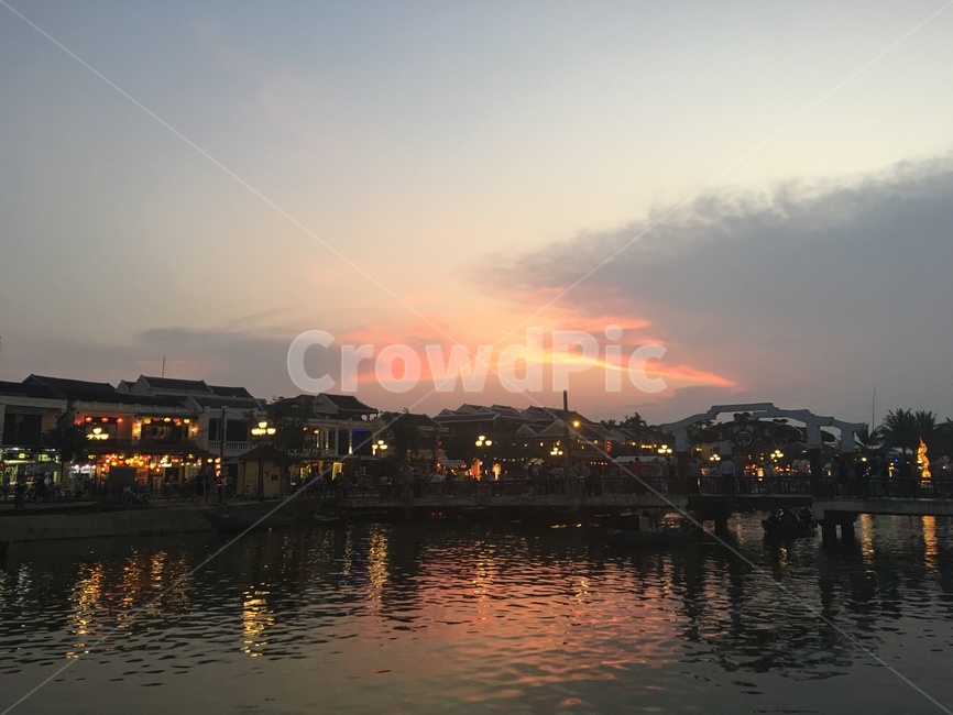 베트남호이안,호이안,hoian,베트남,강,노을,sunset,노을지는강