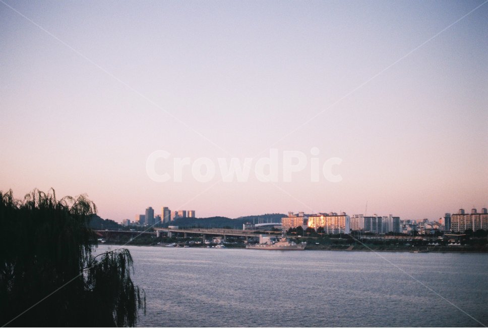 한강,해질녘,하늘,야외,필름,필름사진,hanliver,sunset,sky,outdoors,film