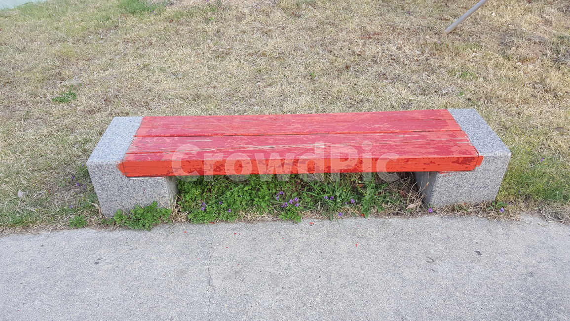 공원,벤치,의자,돌,나무의자,붉은벤치