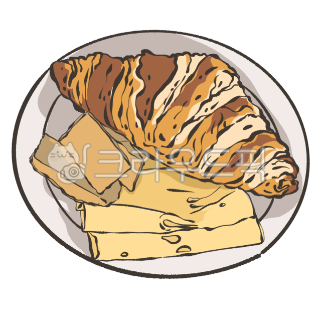 bread,bread illustration,bakery,Bakery illustration,food pictures,line drawing,sauce,food illustration,food,meal,croissant,design source