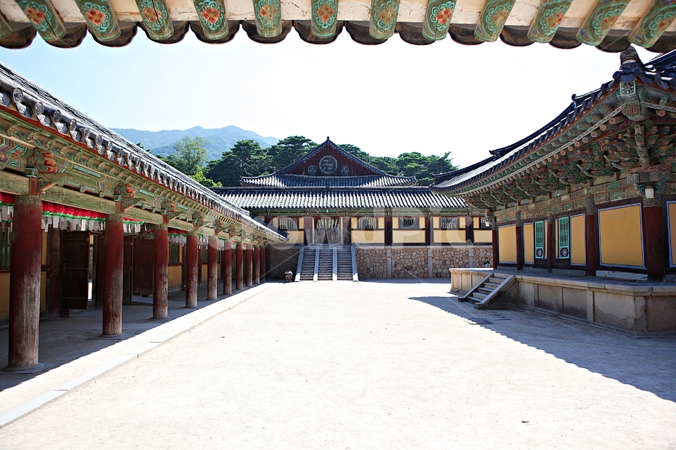 경주,불국사,절,사찰,국보,보물,전통,기와집,여름,집,한옥