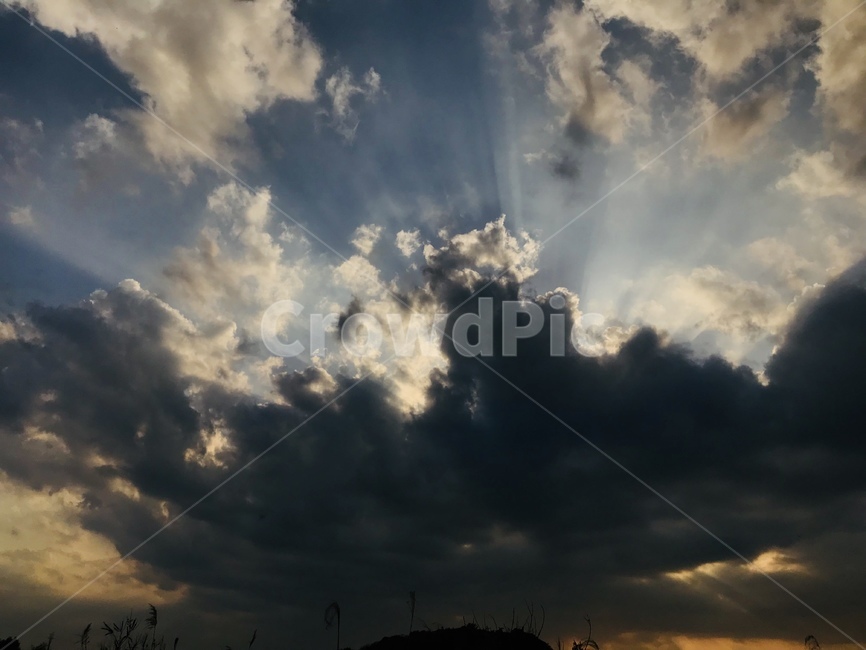 구름,노을,cloud,seunset,오후,자연,풍경,nature,landscape,weather,날씨,cumulus,적운,outdoors,옥외,sky,하늘