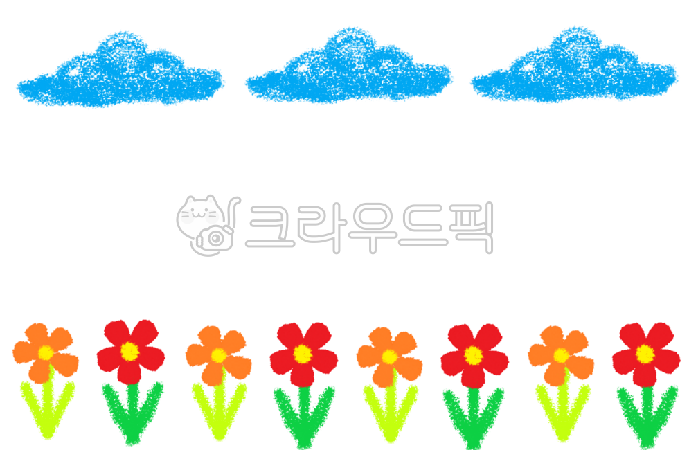 주황꽃,빨간꽃,꾸미기,작은꽃,이름표,네임텍,알림장,일기장,꽃그림,구름,맑은,안내장,공지사항,공지,안내
